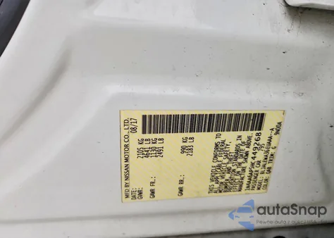 2017 Nissan Maxima z USA, uszkodzony, nr VIN 1N4AA6AP5HC449268